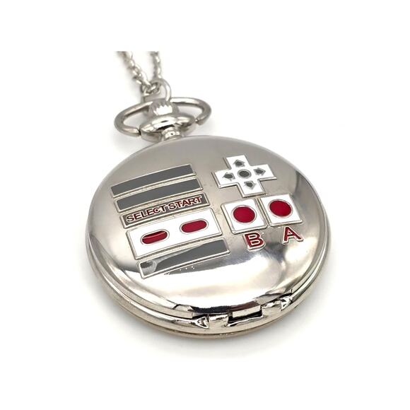 Nintendo Controller Pocket Watch - Personalized NES Video Game Gift for Gamers - Picture 5 of 10